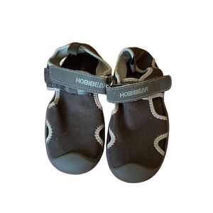 Hobibear kids, unisex, navy blue water shoes, dry clothes, toe sandals, 27/10.5.